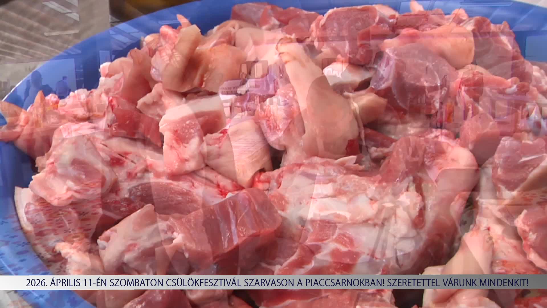 Április 11-én szombaton a szarvasi piaccsarnokban megrendezésre kerül az Idényzáró Csülökfesztivál!