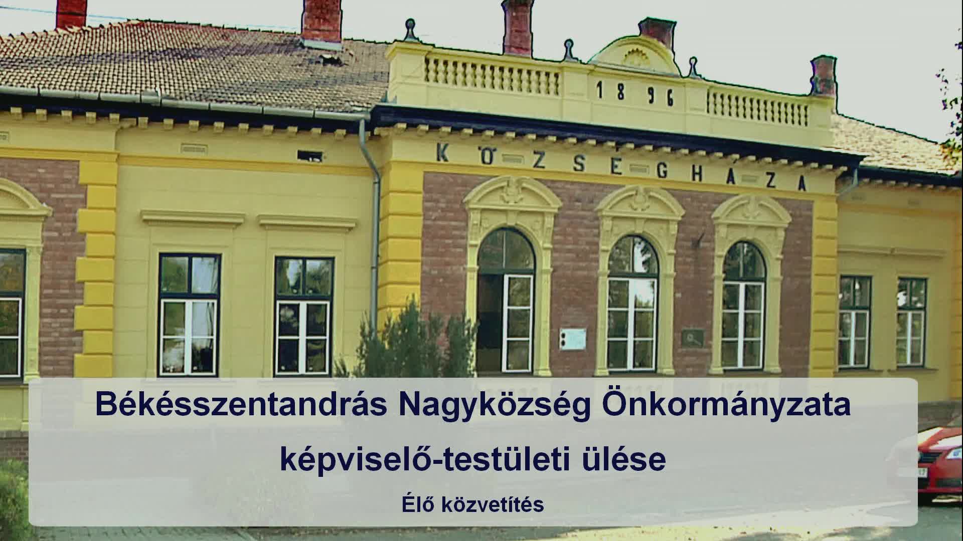 Békésszentandrás Nagyközség Önkormányzatának képviselő - testületi ülése  2026. 01. 26.