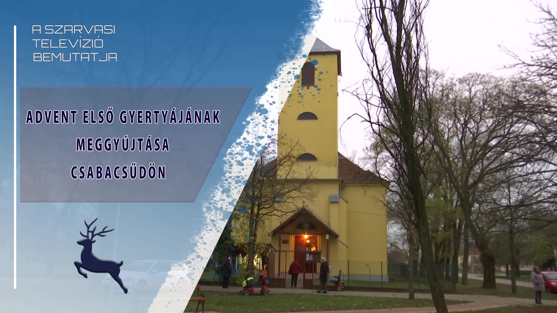 Meggyújtották advent első gyertyáját Csabacsűdön (2022. 11. 27.)