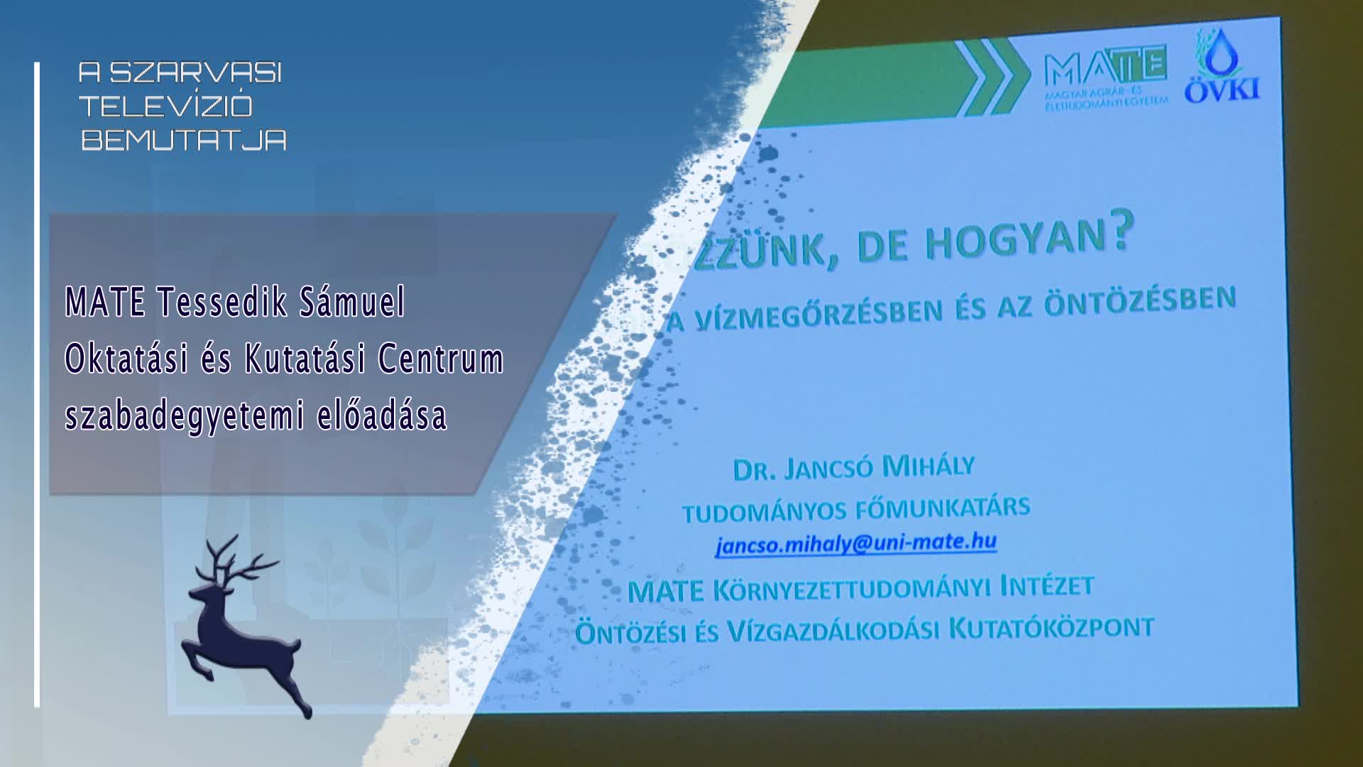 A MATE Tessedik Sámuel Oktatási és Kutatási Centrum szabadegyetemi előadása