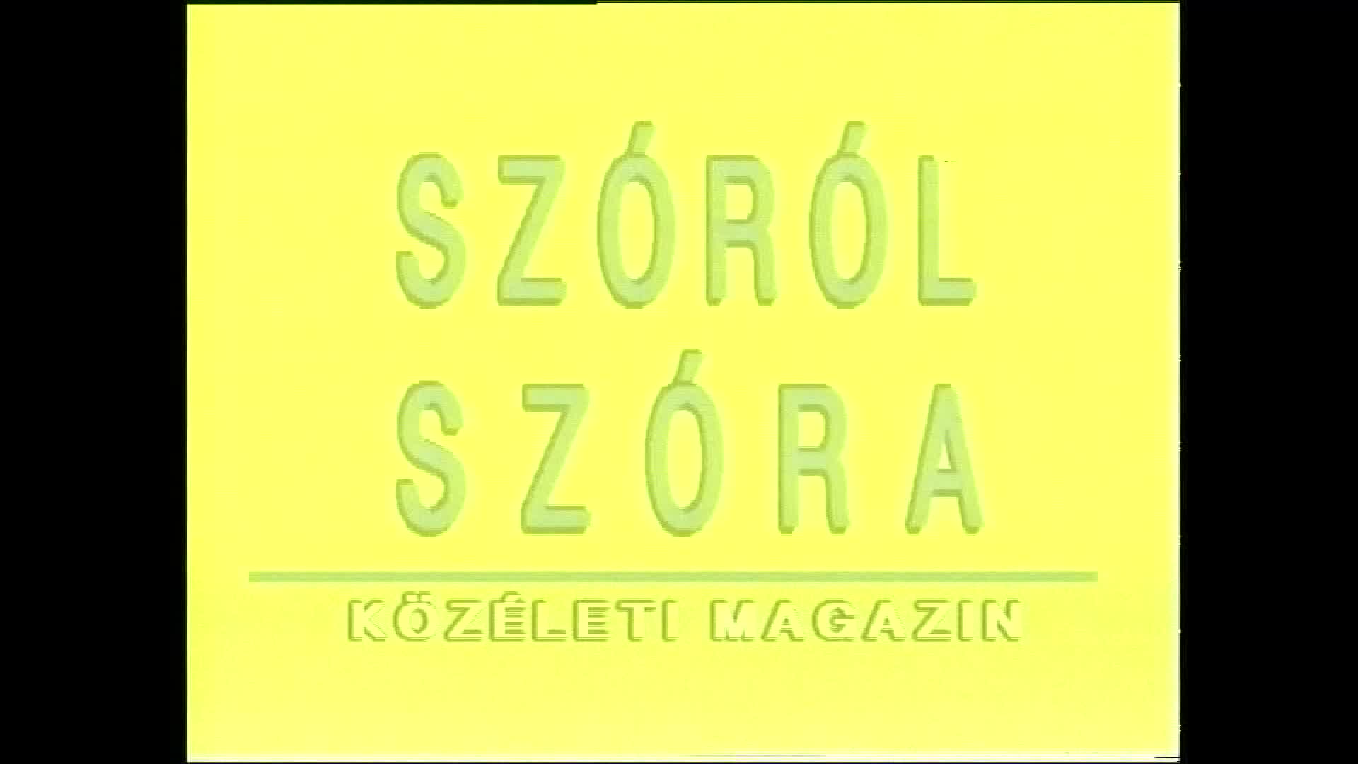 Szóról Szóra - 2000.06.18