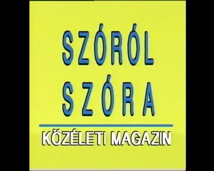 Szóról Szóra(Nemzetiségi - Szlovák) - 2000.08.25