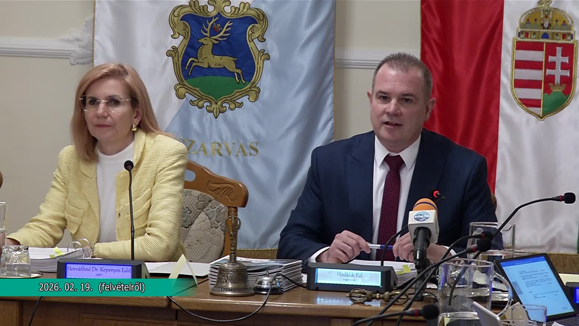 Szarvas Város Önkormányzatának képviselő - testületi ülése, 2026. 02. 19.