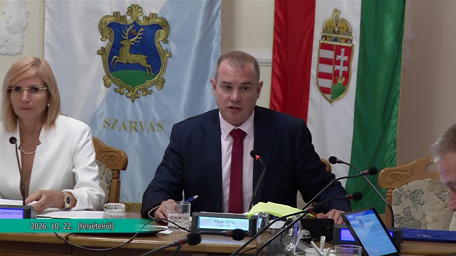 Szarvas Város Önkormányzatának Képviselő - testületi ülése  2026. 10. 22.