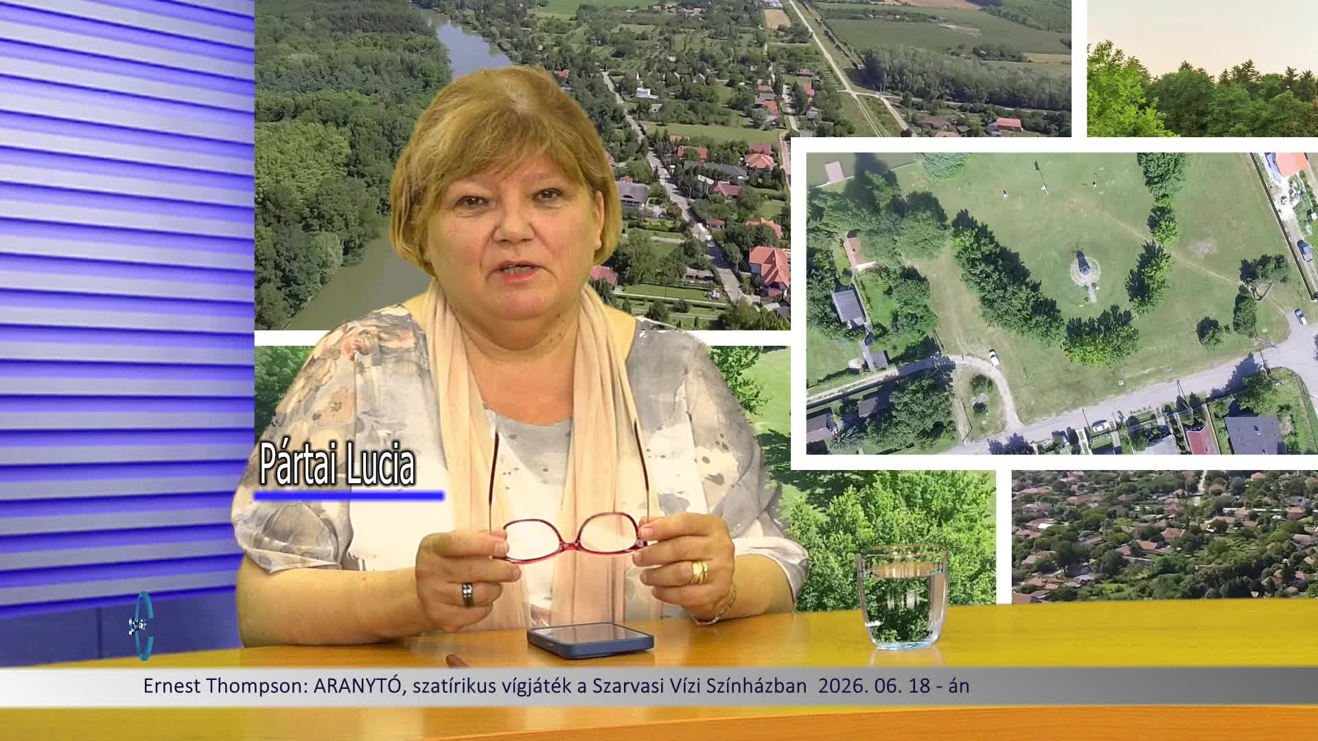 Ernest Thompson: ARANYTÓ, szatírikus vígjáték a Szarvasi Vízi Színházban  2026. 06. 18 - án