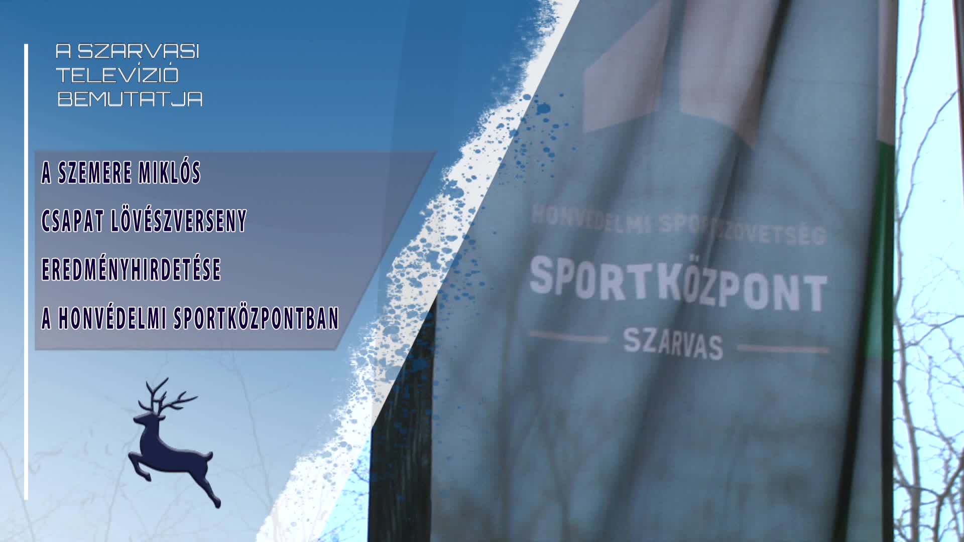 A Szemere Miklós csapat lövészverseny eredményhirdetése a Honvédelmi Sportközpontban (2025.10.30)