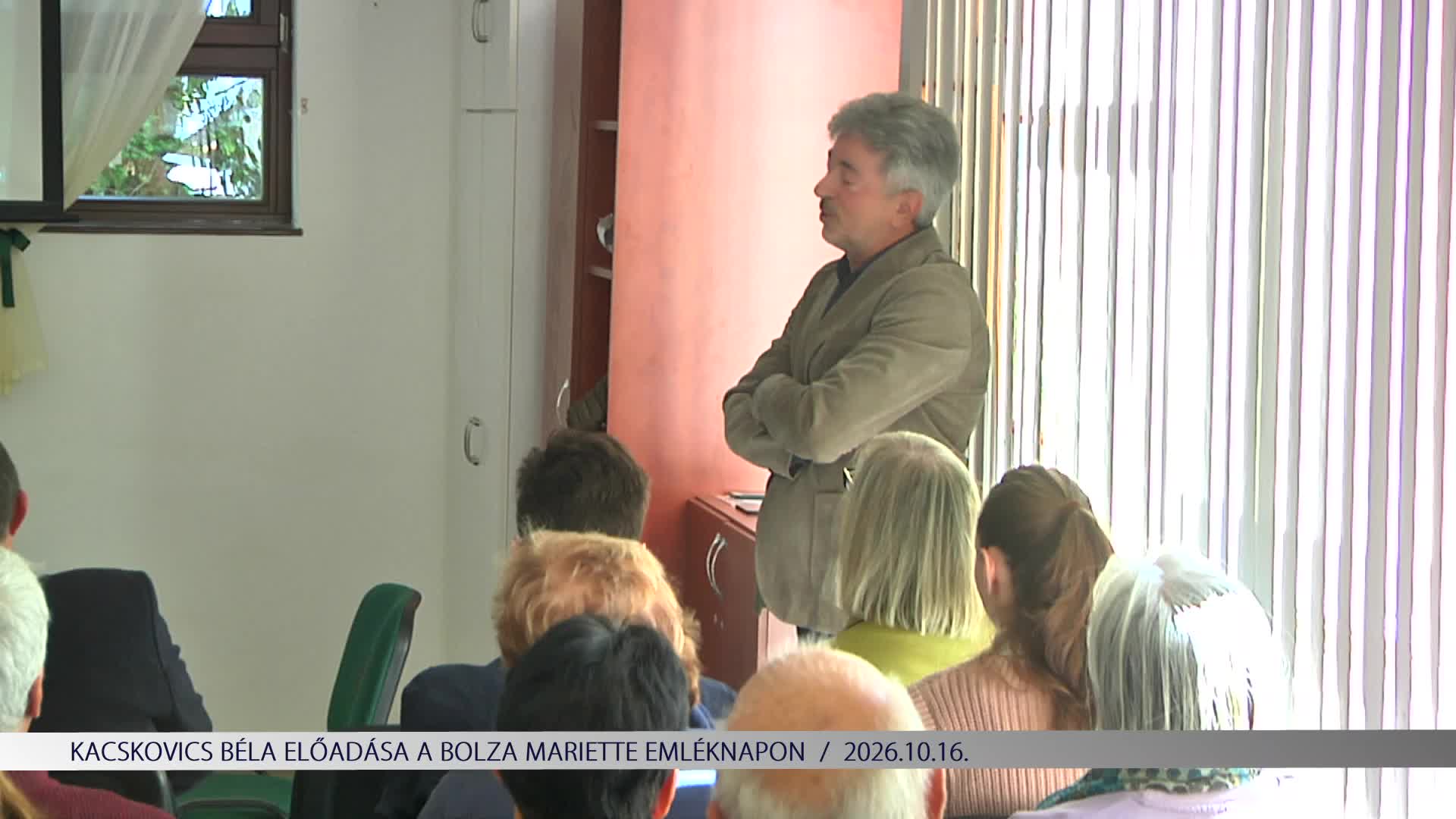 Kacskovics Béla előadása a Bolza Mariette Emléknapon (2026.10.16)
