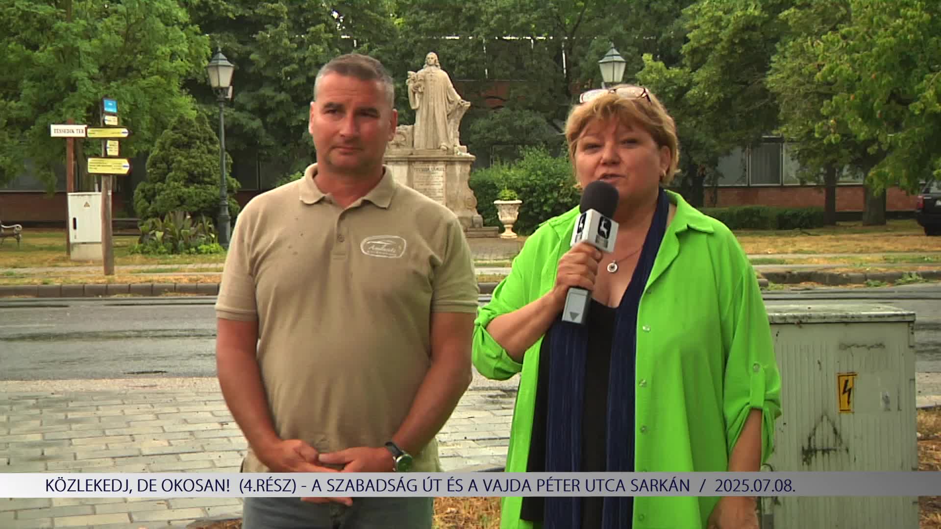 Közlekedj, de okosan! (4.rész)  a Szabadság út és a Vajda Péter utca sarka