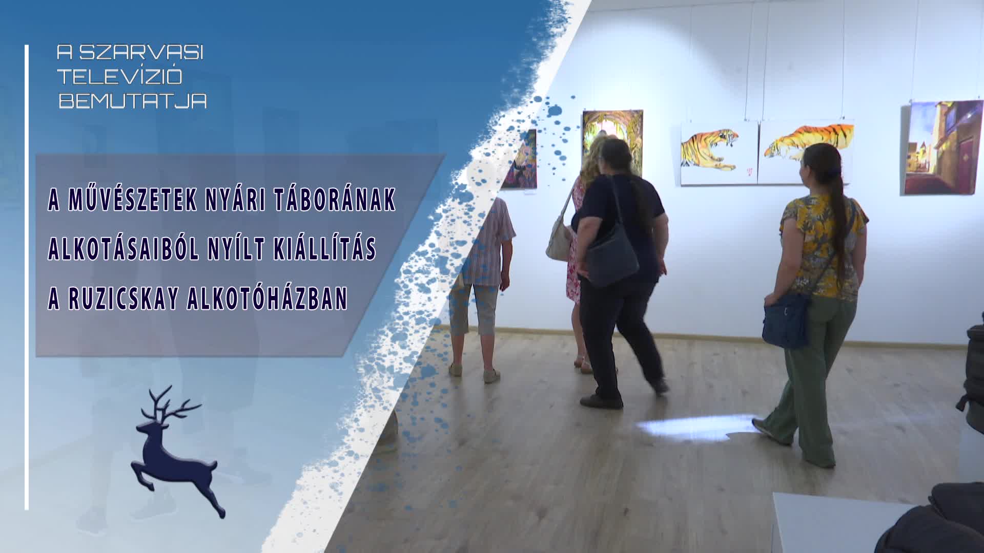 A Művészetek Nyári Táborának alkotásaiból nyílt kiállítás a Ruzicskay Alkotóházban (2026.08.29)