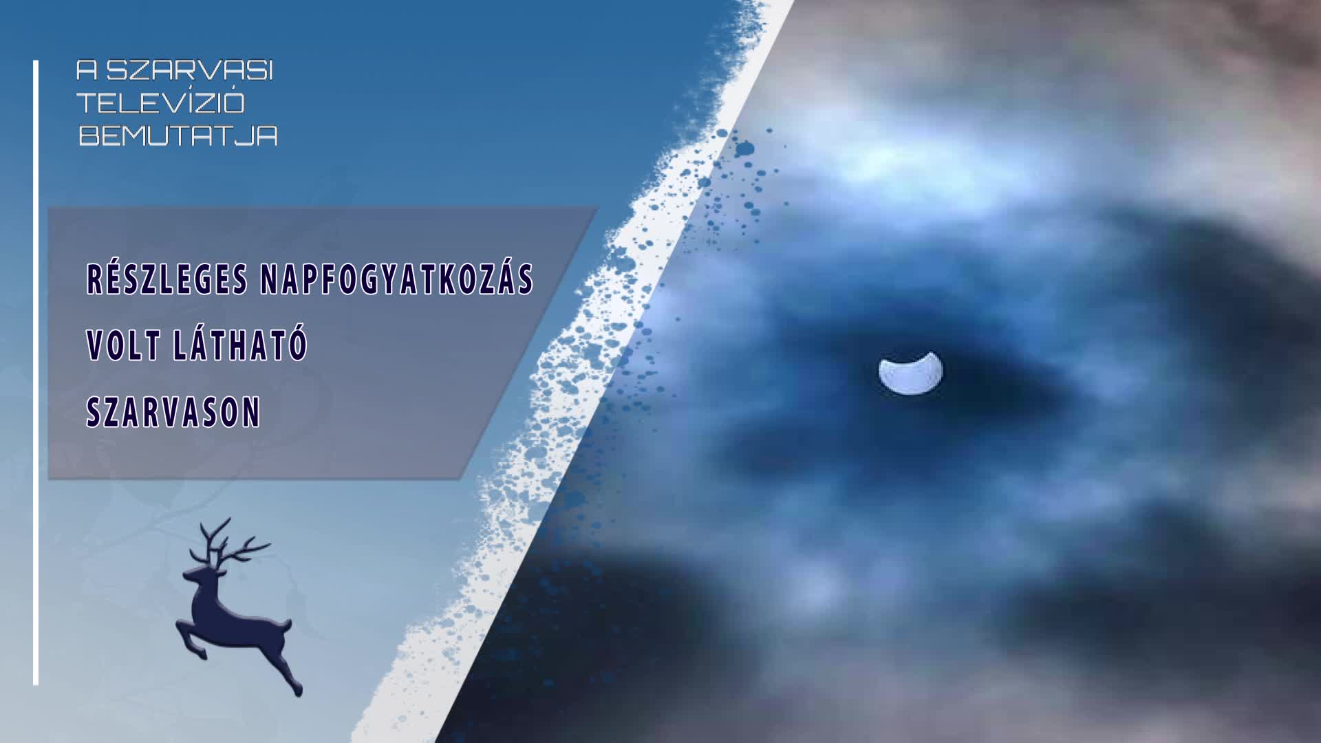 Részleges napfogyatkozás volt látható Szarvason (2022.10.25)