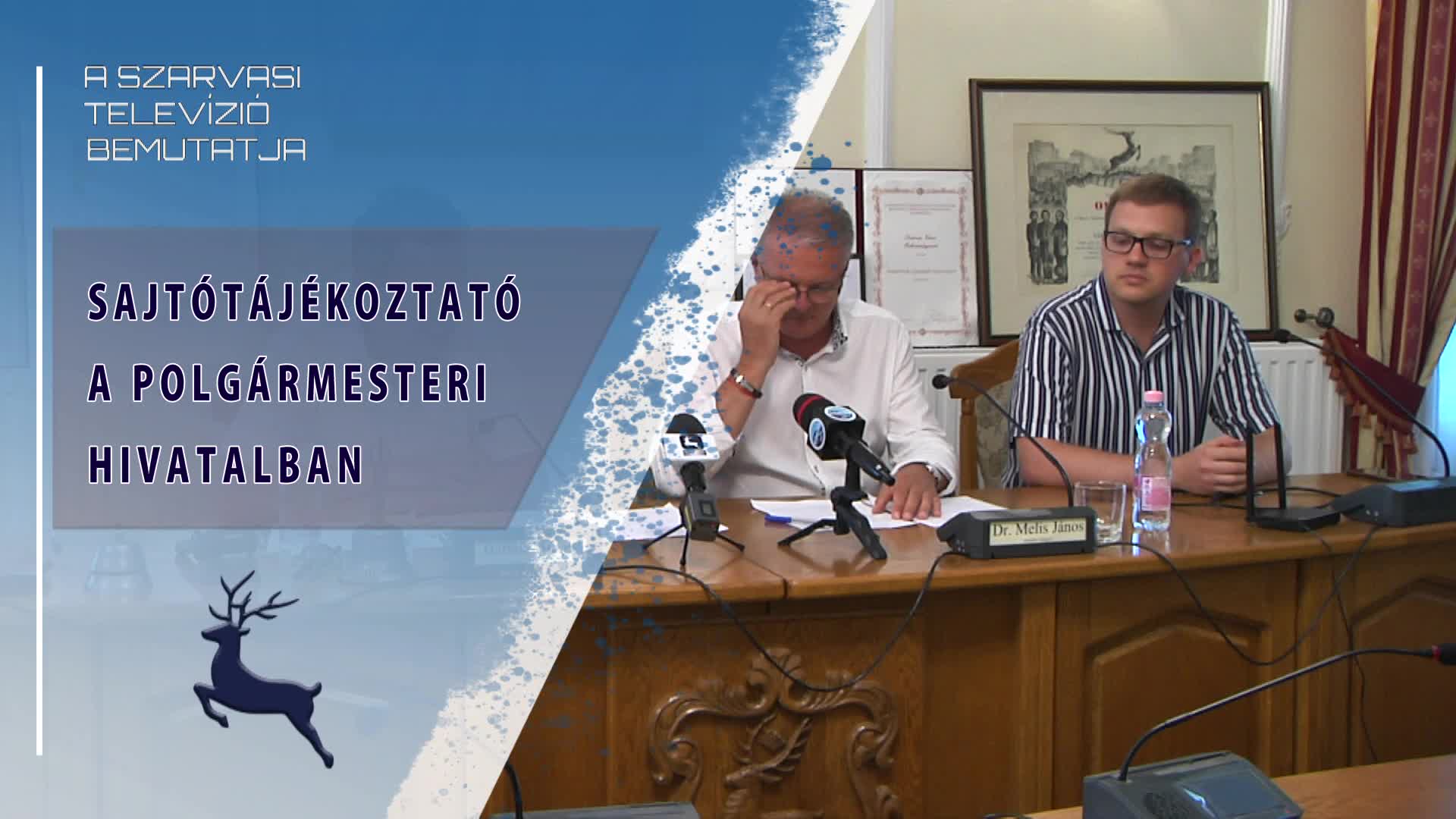 Sajtótájékoztató a polgármesteri Hivatalban (2020.08.17)