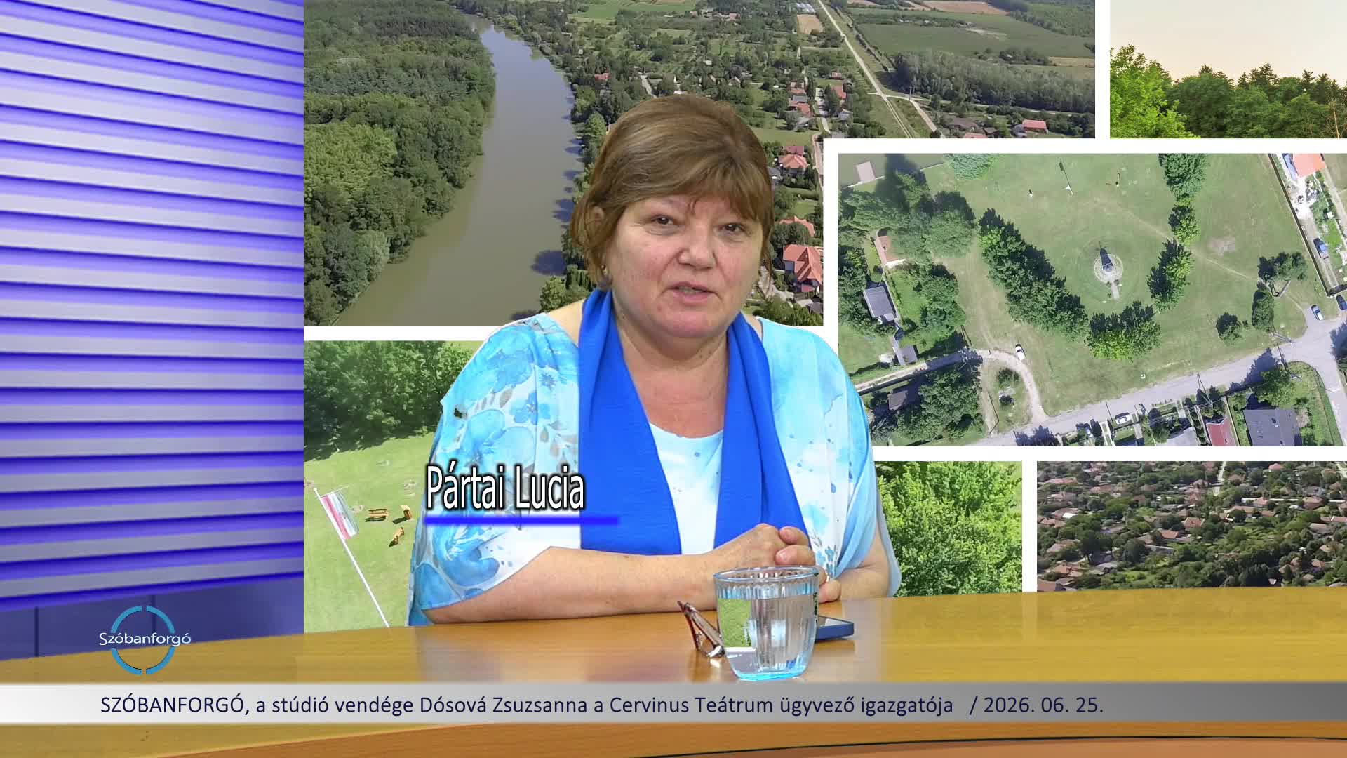 SZÓBANFORGÓ, a stúdió vendége Dósová Zsuzsanna a Cervinus Teátrum ügyvező igazgatója 