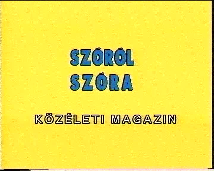 Szóról Szóra- 2000.03.31