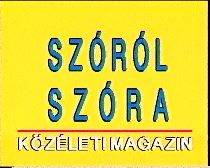 Szóról Szóra - 2001.03.16
