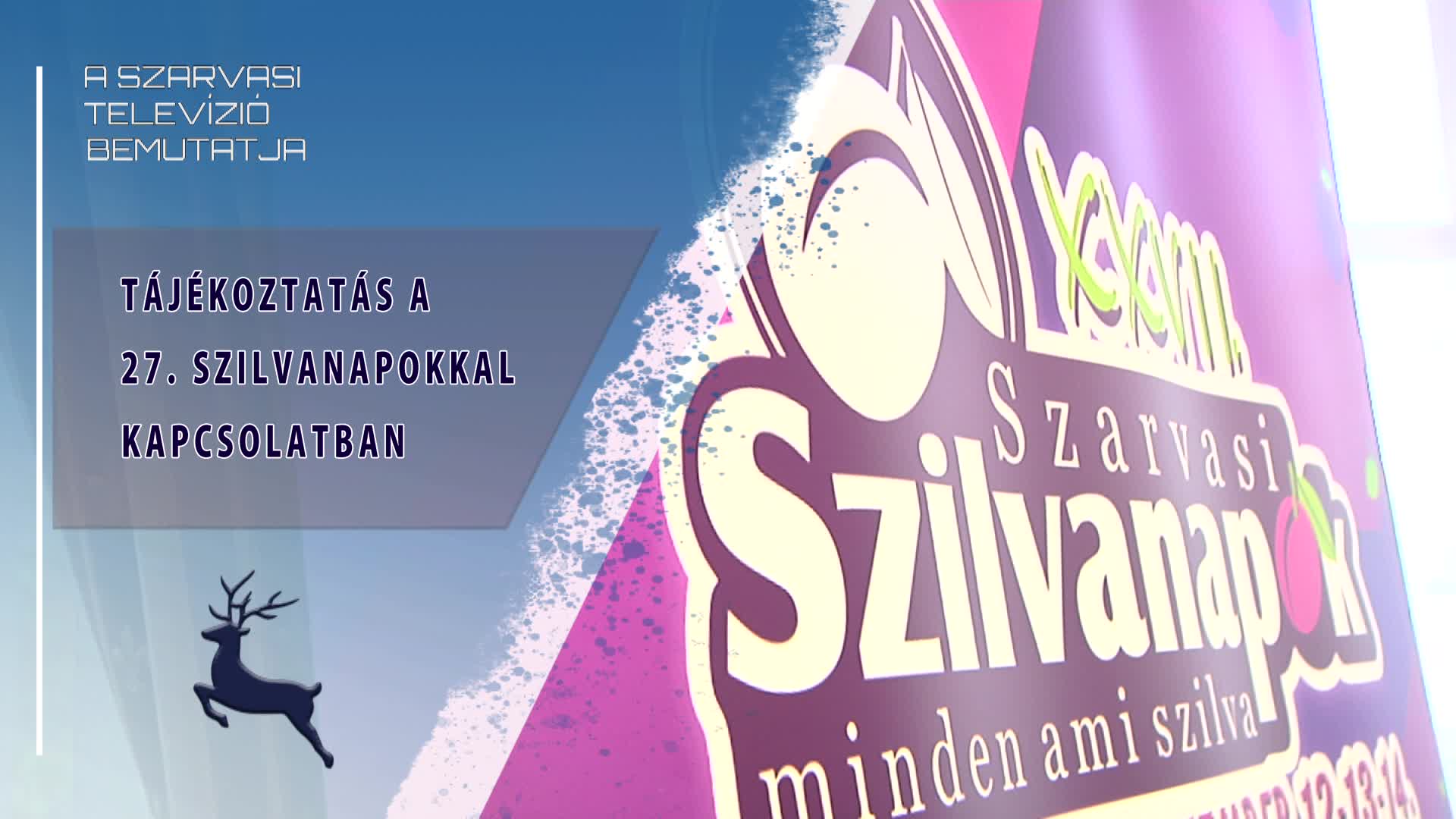 Tájékoztatás a 27. Szilvanapokkal kapcsolatban (2025.08.28)