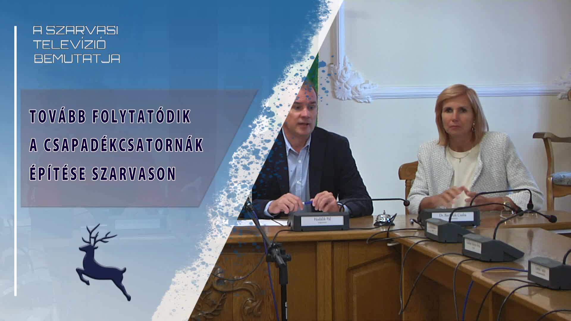 Tovább folytatódik a csapadékcsatornák építése Szarvason (2026.10.06)